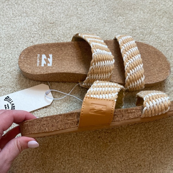 Billabong Tan and White Sandals - Picture 2 of 3